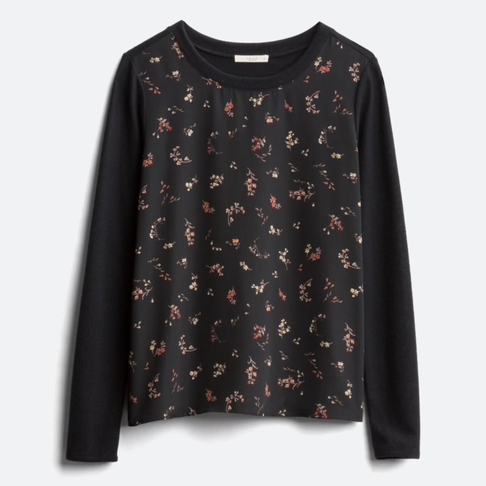 Kaileigh Soll Mixed Material Top